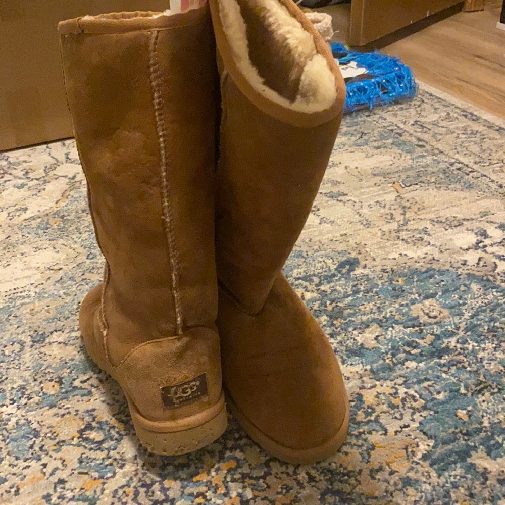 UGGS size 8. Tall; chestnut